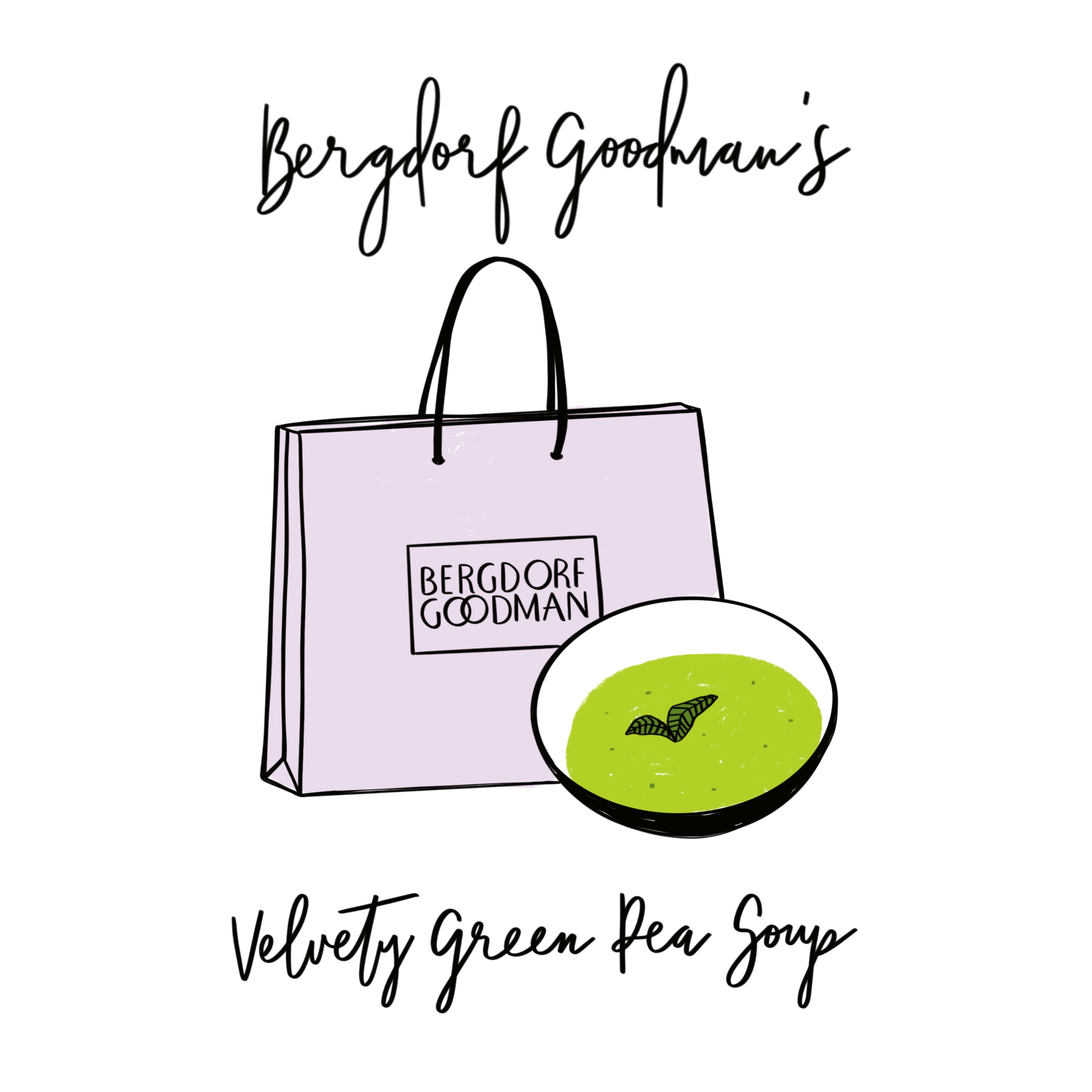 Bergdorf Goodman’s Velvety Green Pea Soup