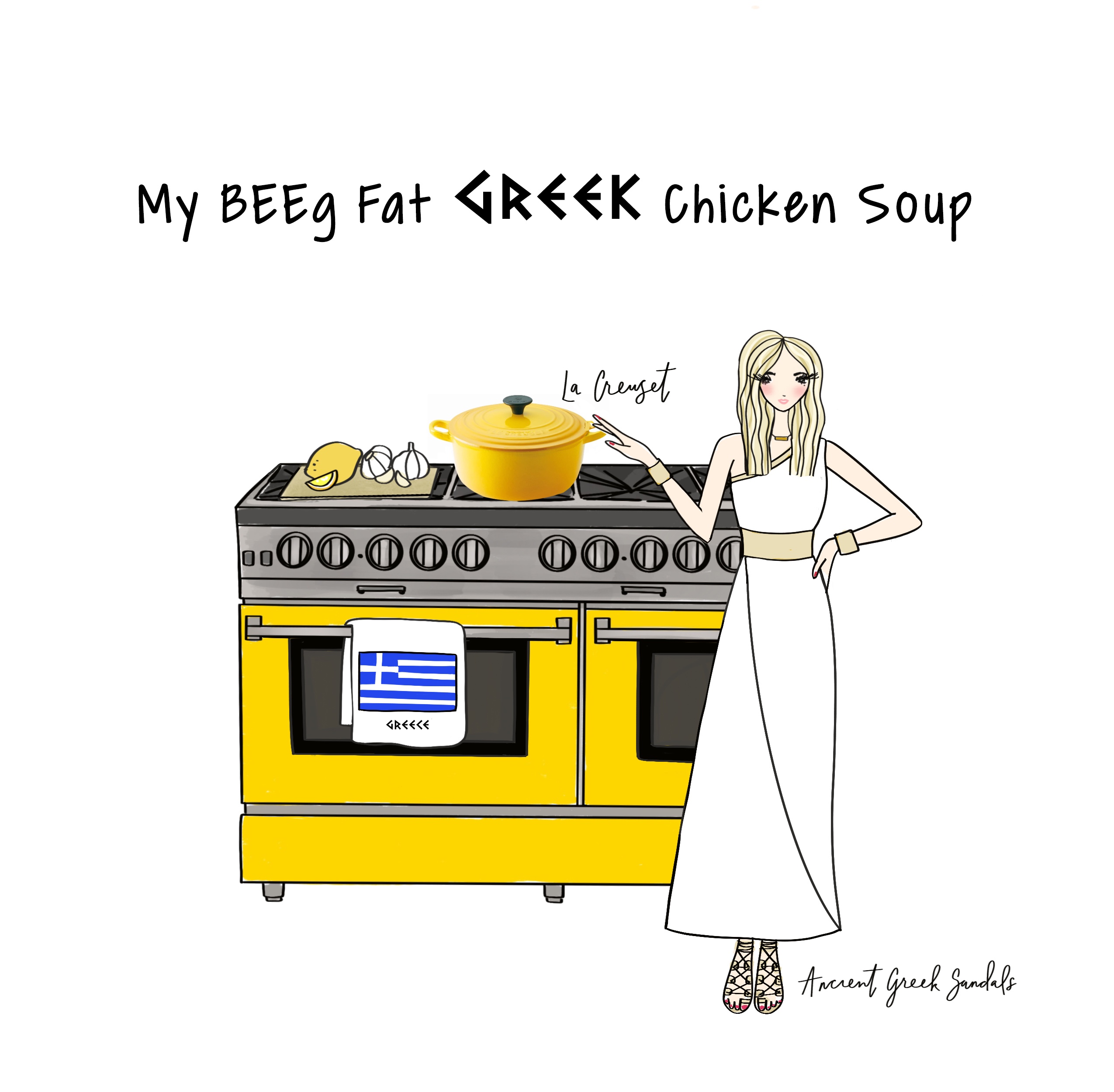 My BEEg Fat Greek Chicken Soup